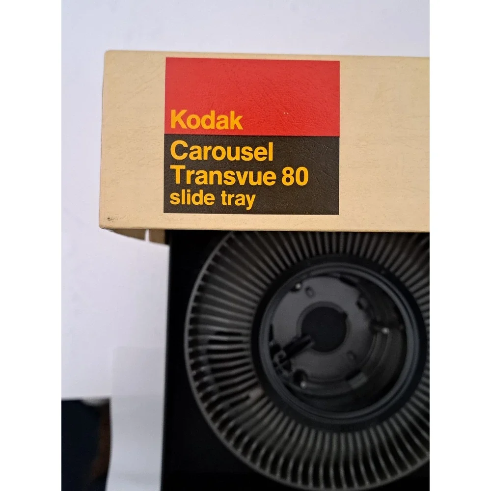 Kodak Carousel Transvue 80 Slide Tray for 35mm Projectors Vintage Gray Boxed‎